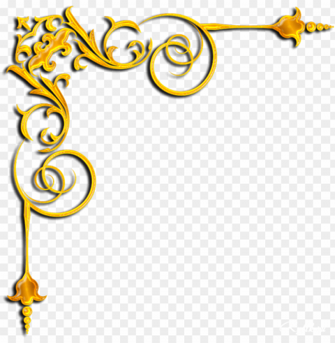 gold corner PNG graphics for presentations PNG transparent with Clear Background ID f4cdc194