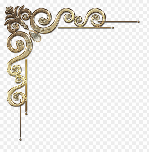 gold corner PNG high quality PNG transparent with Clear Background ID cedf87f6