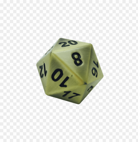 gold dice PNG for personal use