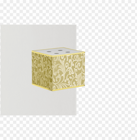 gold dice Clean Background Isolated PNG Art