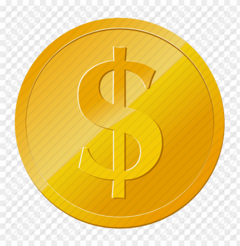 Gold Dollar Icon Transparent Background Isolation In HighQuality PNG