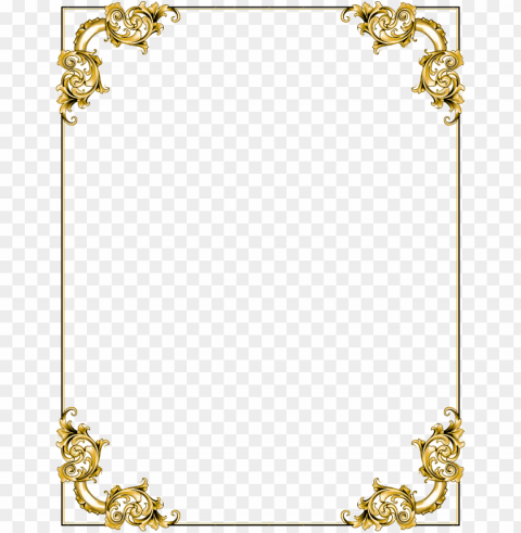 gold frame border ClearCut Background Isolated PNG Art PNG transparent with Clear Background ID 6dad31e0