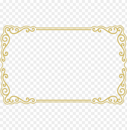 gold frame border ClearCut Background Isolated PNG Design PNG transparent with Clear Background ID 209e0f7a