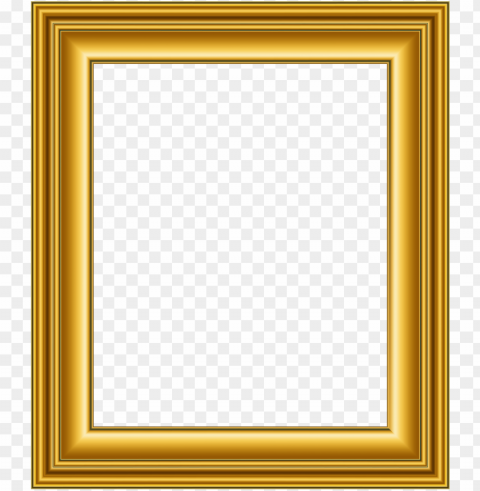 gold frame Isolated Character in Transparent PNG Format PNG transparent with Clear Background ID d9c99646