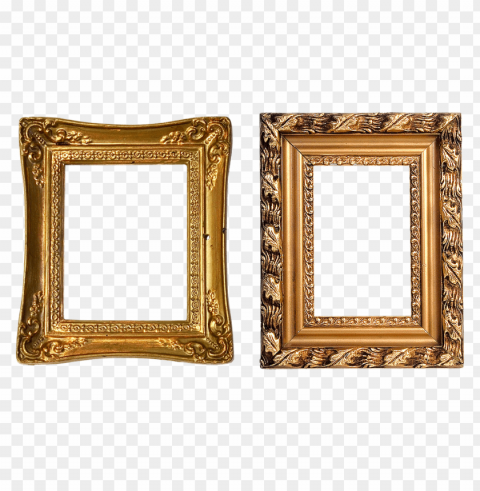 gold frame Isolated Design Element in Clear Transparent PNG PNG transparent with Clear Background ID c4c979d1