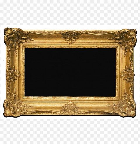 gold frame Transparent Background PNG Isolated Character PNG transparent with Clear Background ID df4ff74d