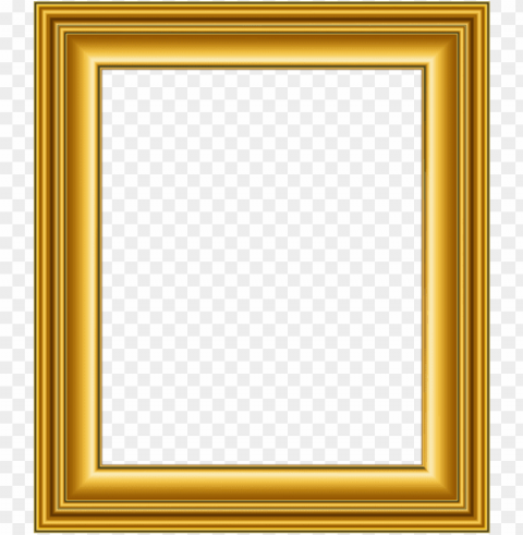 gold frame Transparent Background PNG Isolated Element PNG transparent with Clear Background ID c1077b03
