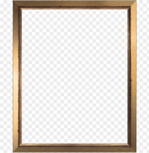 Gold Frame Transparent Background PNG Isolated Graphic