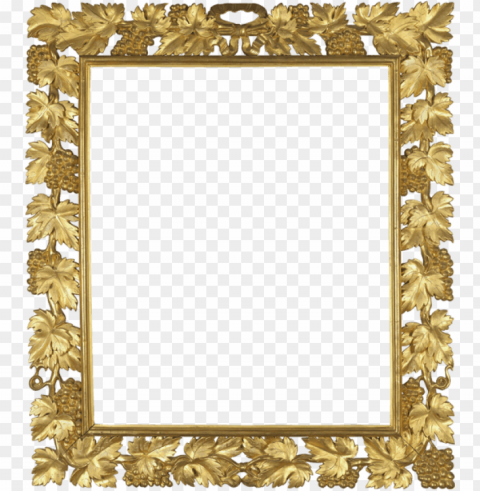 Gold Frame With Vine Transparent PNG Images For Graphic Design