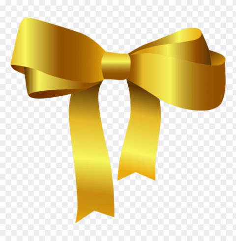 gold gift bow Transparent PNG images set