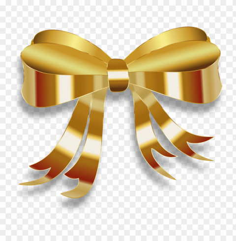 gold gift bow Transparent PNG images with high resolution