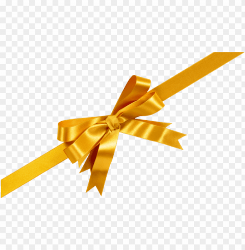 gold gift bow Transparent PNG Isolated Graphic Design