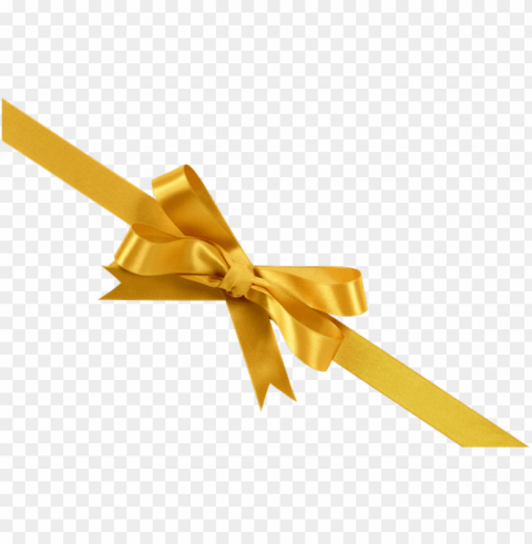 gold gift bow Transparent PNG Isolated Subject PNG transparent with Clear Background ID 0c6c09e1