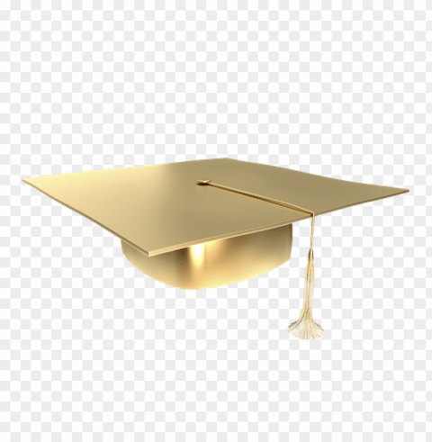 gold graduation cap Clear PNG file