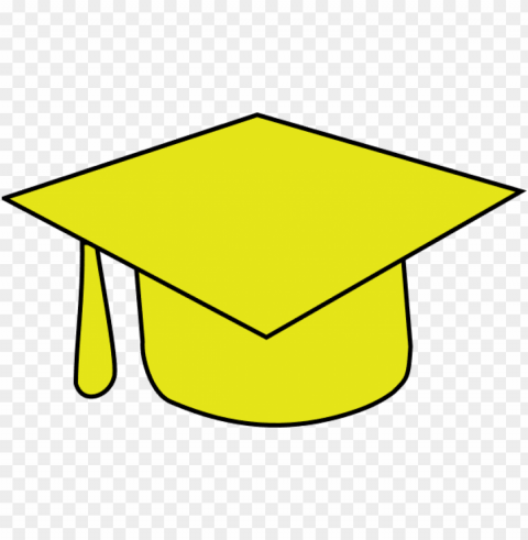 gold graduation cap ClearCut Background PNG Isolated Item