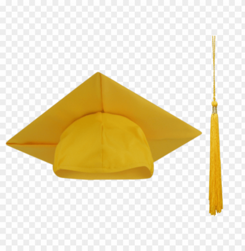 gold graduation cap PNG transparent graphic