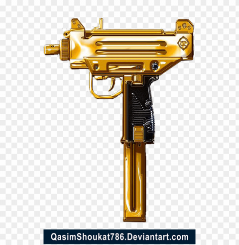 gold gun High Resolution PNG Isolated Illustration