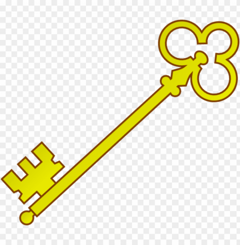 gold keys Isolated Illustration in Transparent PNG