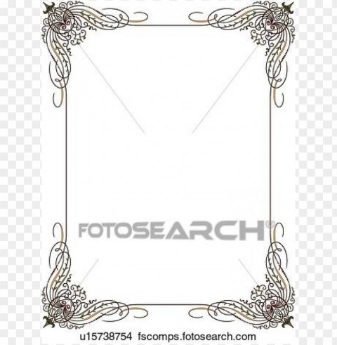 gold line border HighQuality Transparent PNG Isolated Element Detail
