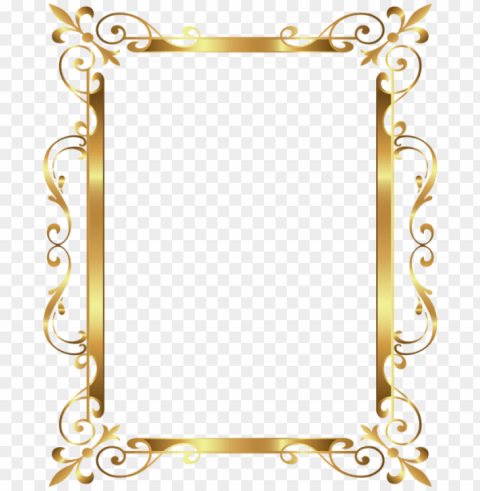 gold line border HighQuality Transparent PNG Isolated Object