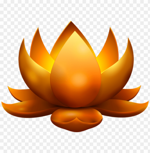 gold lotus diwali PNG graphics with clear alpha channel broad selection