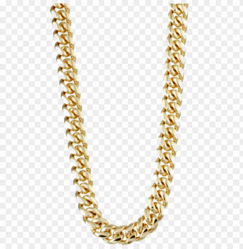gold money chain Isolated Element on Transparent PNG