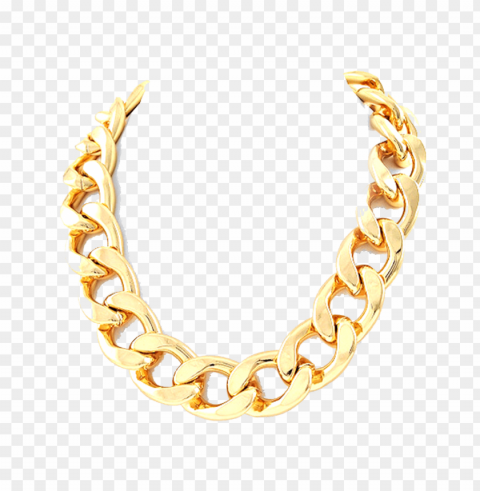 gold money chain Isolated Graphic on Clear Transparent PNG