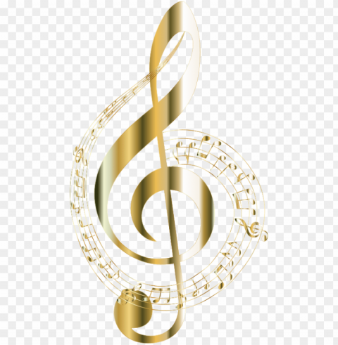gold music notes PNG images with transparent elements pack PNG transparent with Clear Background ID d3c2b733