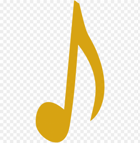 gold music notes PNG images with transparent layering