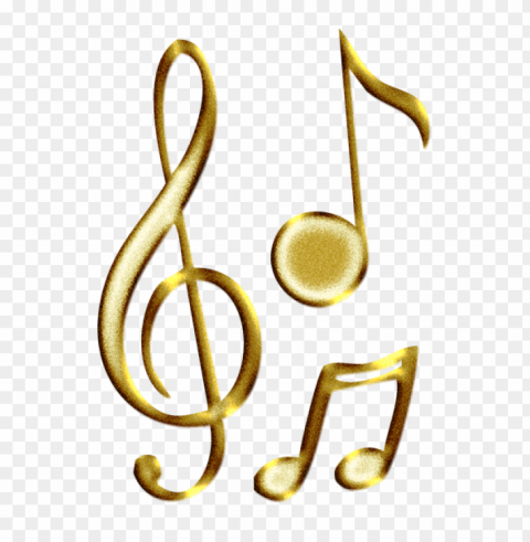 gold music notes PNG Isolated Illustration with Clear Background PNG transparent with Clear Background ID 4b46bc57