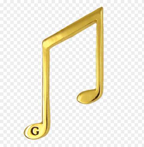 gold music notes PNG images with transparent space