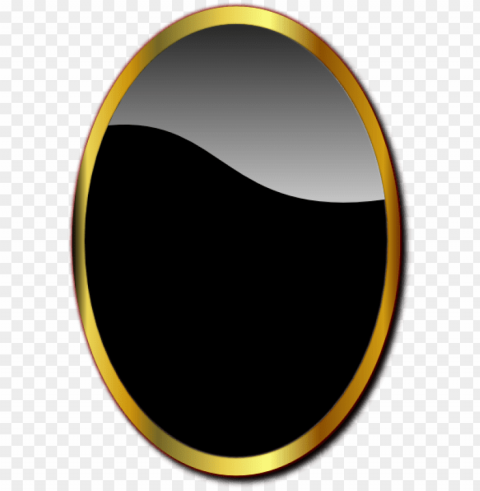 gold oval frame PNG transparent photos library