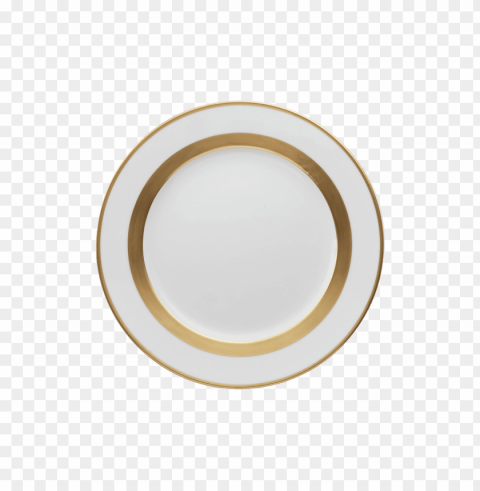 gold plate png Isolated Artwork on Transparent Background