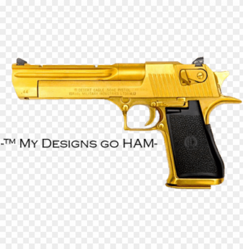 gold revolver PNG no watermark