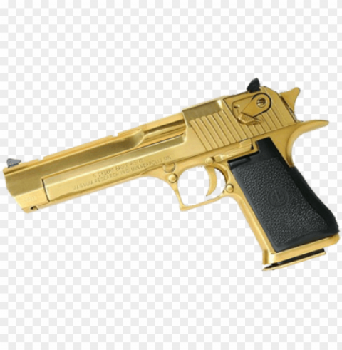 gold revolver PNG photo without watermark