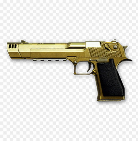 gold revolver PNG picture