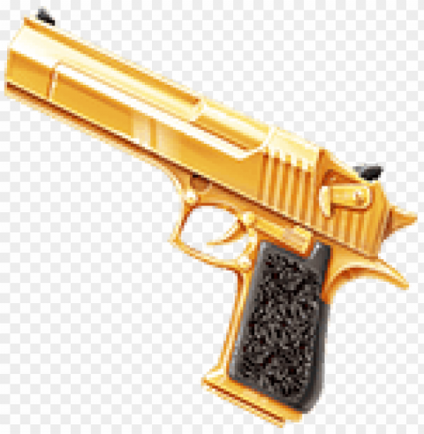 Gold Revolver HighResolution Transparent PNG Isolated Graphic