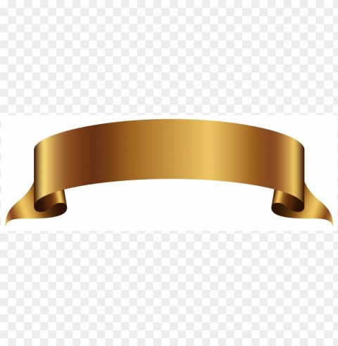 gold ribbon banner HighQuality Transparent PNG Isolated Artwork PNG transparent with Clear Background ID 87c989d0