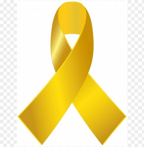 gold ribbon PNG photo without watermark