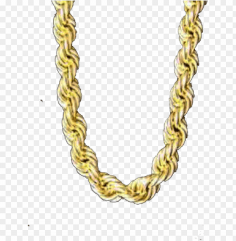 gold rope chain Clear Background PNG Isolated Element Detail