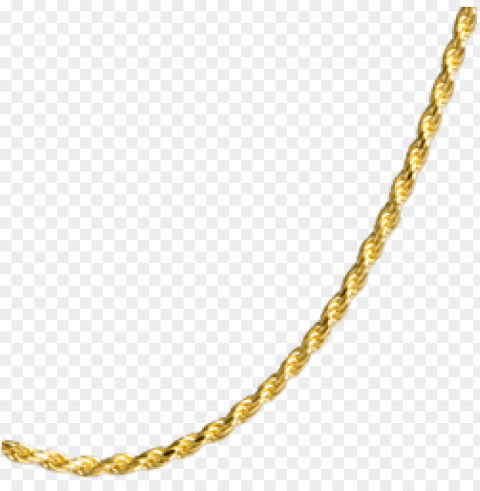 gold rope chain Clear Background PNG Isolated Graphic Design