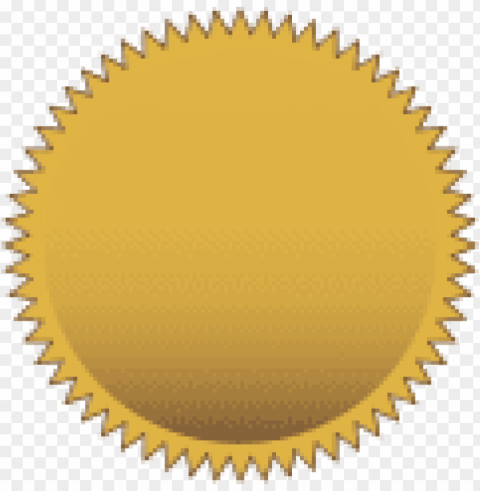 gold seal PNG pictures with no background