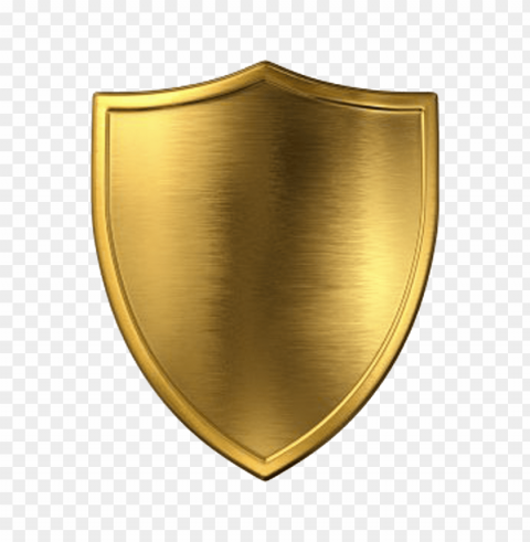 gold shield PNG Image with Isolated Transparency