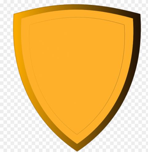 gold shield PNG image with no background