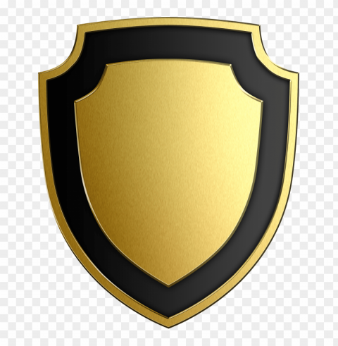 gold shield PNG Image with Transparent Background Isolation