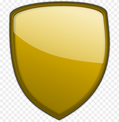 gold shield PNG Image with Transparent Isolated Design