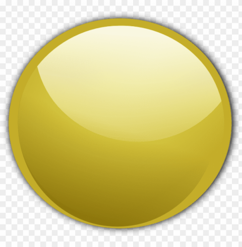 gold shiny button Clear image PNG