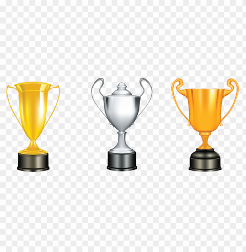 gold silver bronze trophy High-quality transparent PNG images
