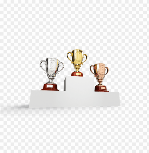 gold silver bronze trophy High-resolution PNG images with transparency wide set