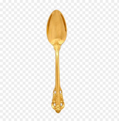gold spoon and fork HD transparent PNG